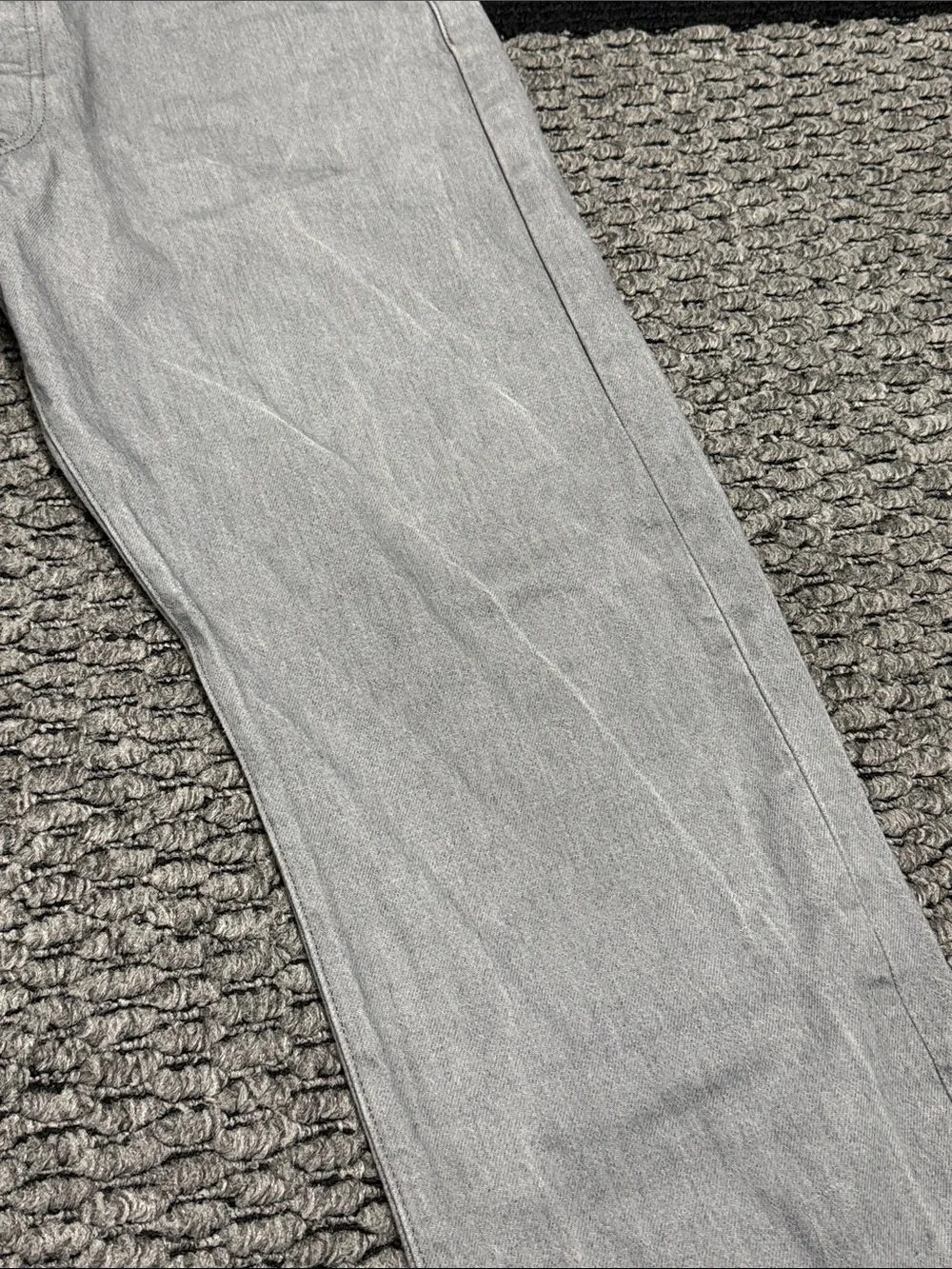Levi's 501 Original Fit Straight Leg Men's Jeans 38 Gray Marbled Classic Denim